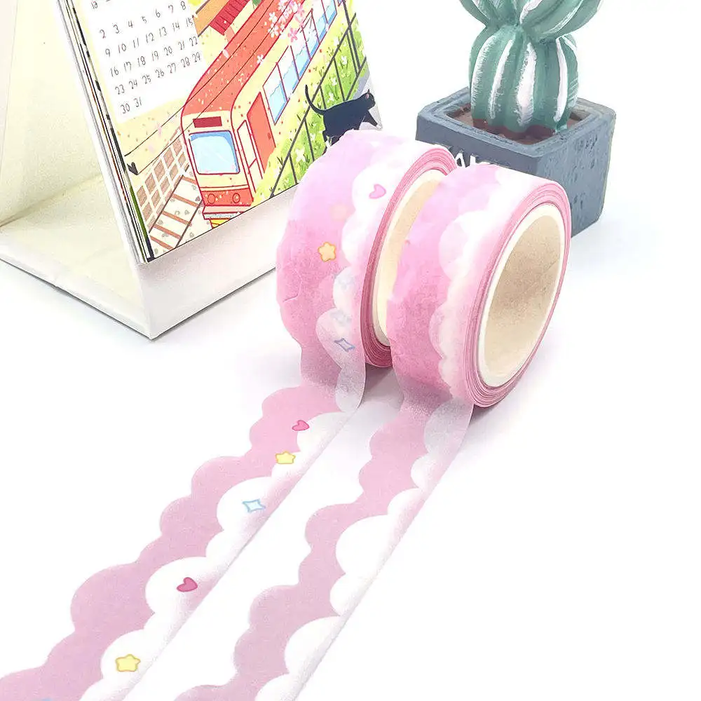 Friendly Drawing Drafting Dots European Washi Tape Foil Die Cutting Washy Masking Gold Decorative Printed Washi Tapes