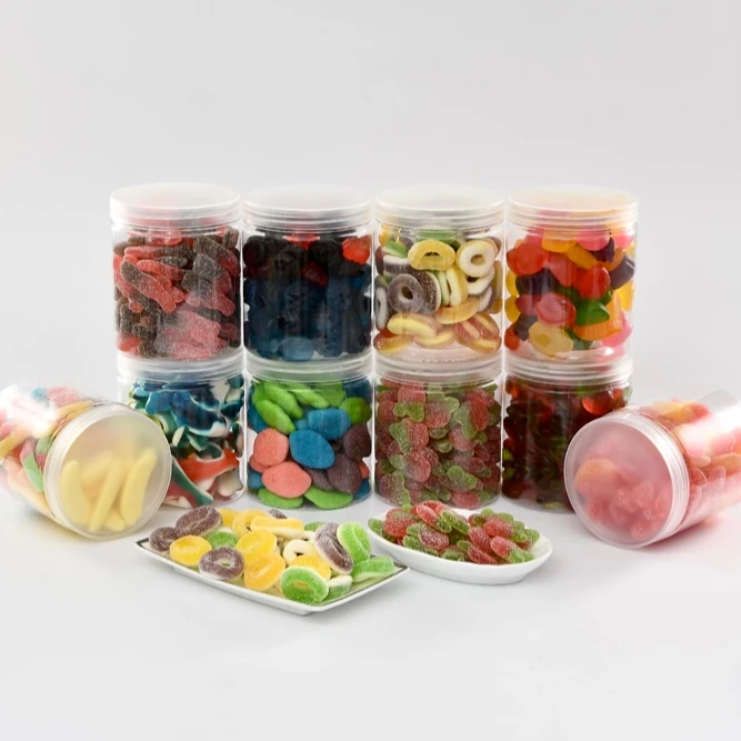 Bulk Wholesale Fruit Flavor Sugar Coated Vitamin Gummy Candy Jelly