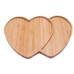 Wholesale natural kitchen customized bamboo tray serving dishes for snack.