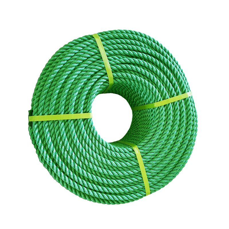 mooring rope   4mm 6mm 8mm 10mm 40mm PP Packaging Rope 3/4 Strand Twisted Rope
