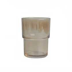 15oz 16oz Brown Breakfast Cola Custom Colored Heat Resistant Cup Frosted Coffee Clear Glass Mug