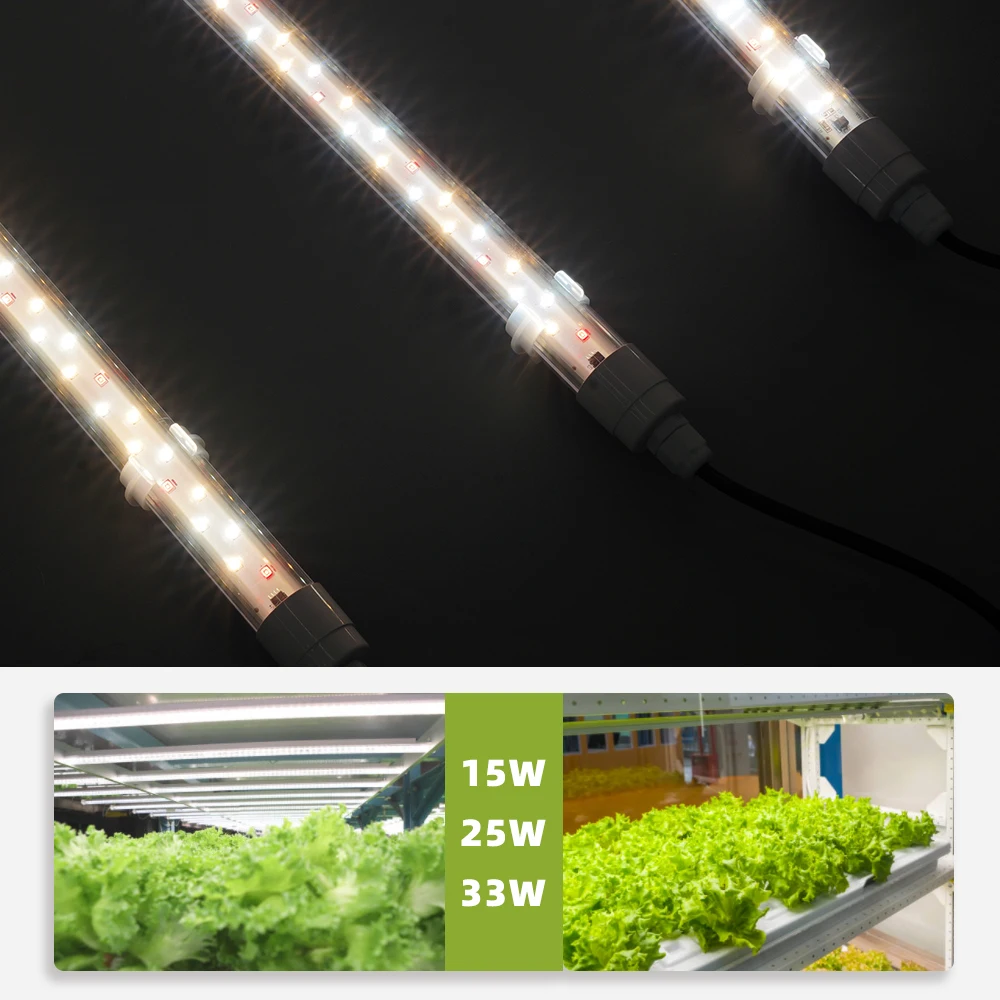 Custom T8 LED Grow Light Tube Samsung LM301B 2FT 4FT 8FT t8 18w japenses tube Light Waterproof  For Greenhouse Indoor Plants