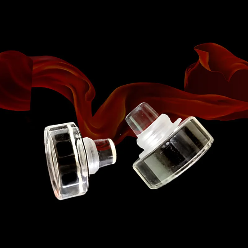 Glass Bottle cork Polymer Stopper glass Cap T Shape Customized Wine spirit Bottles transparent glass cork stopper