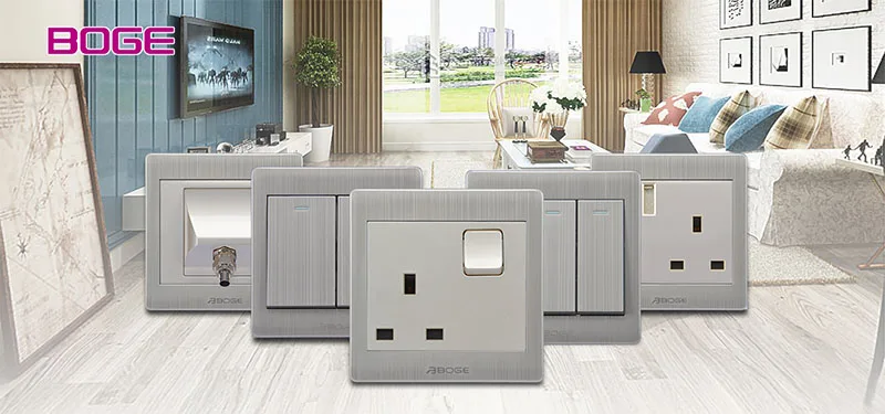 BOGE 45A Automatic Safety Breaker Wall high quality Switches for Hotel and Home Water Heater Air Conditioning