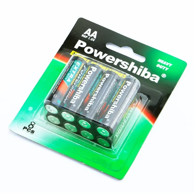 Китай горячая Распродажа R6P1.5V R6 Um3 Aa карбоновая сухая батарея