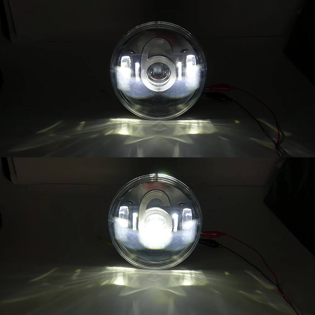 Tri-color Carbon Fiber Hi-Lo Beam Dynamic Sequential LED Motorcycle Headlight For Vespa GTV 6 Sei Giorni