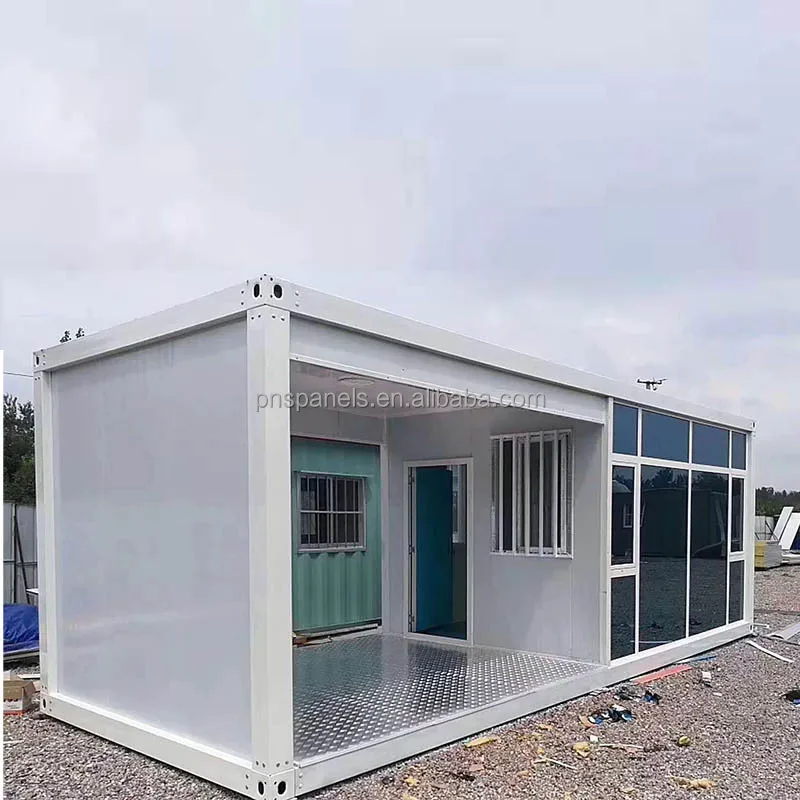 China standard easy assemble prefabricated detachable container house with light steel structure wall