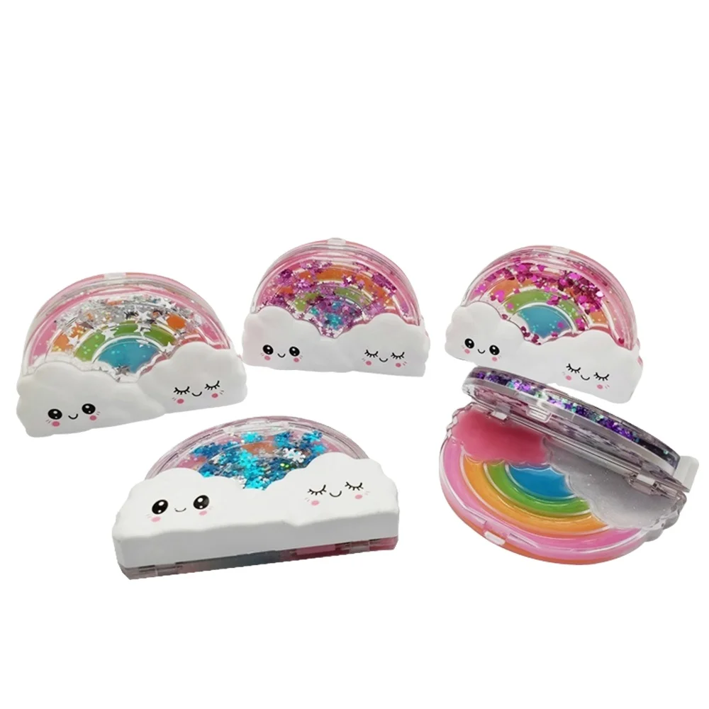 Amazon hot sale water filled rainbow glitter star flavored lip gloss