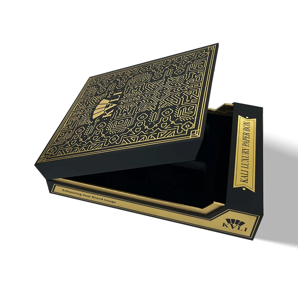 Custom Design  Wholesale Black Cosmetic Pump Spray Package Box Ramadan Arabic Vintage Perfume Box