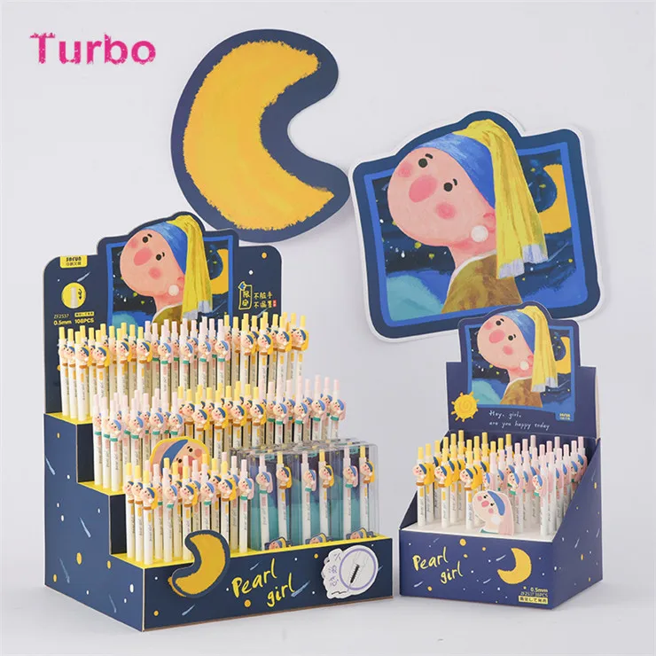dubai 2022 New Items wholesale school office stationeries Cute Girls fashion eco plastic gel kawaii ballpoint pen 0.38mm 0.5mm