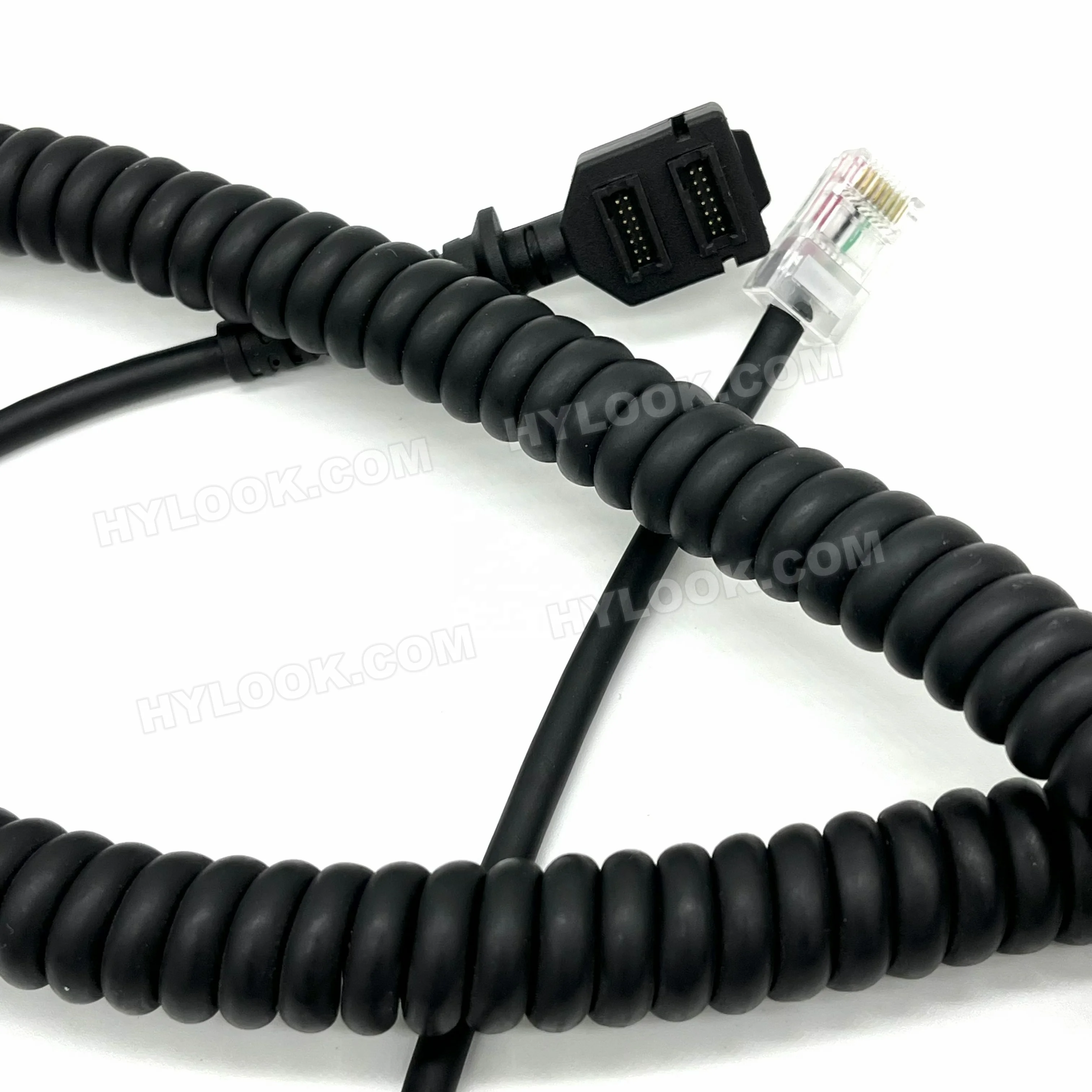Vx805/Vx820 pinpad to Vx520 RJ45 6ft. LONG COILED cable CBL282-036-01-A