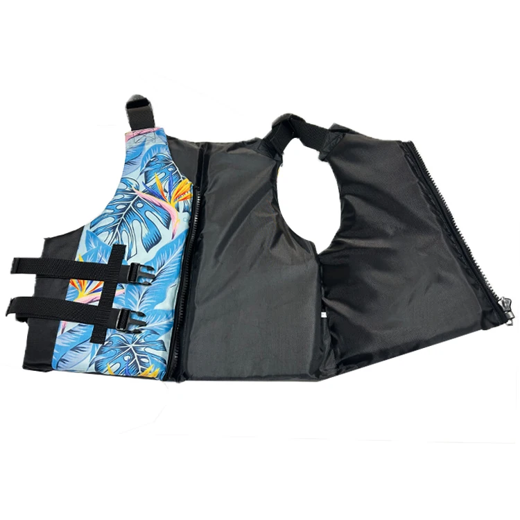 Wholesale Swimming Adult Life Jacket Vest Front Zipper Adjustable Straps Buoyancy Kayak Women Men Life Vest