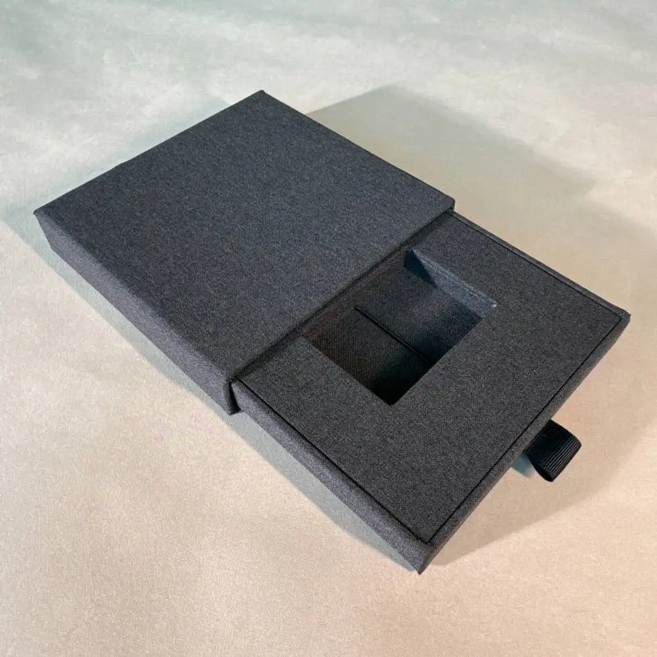 Fabric Linen drawer USB Flash Drive Gift Box Wedding Packaging USB Box