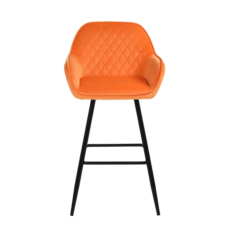 Luxury Bar Stool Modern Outdoor Metal Wood Kitchen Leather Velvet Bar Chair Barstool Wooden Counter Height Bar Stool for Kitchen