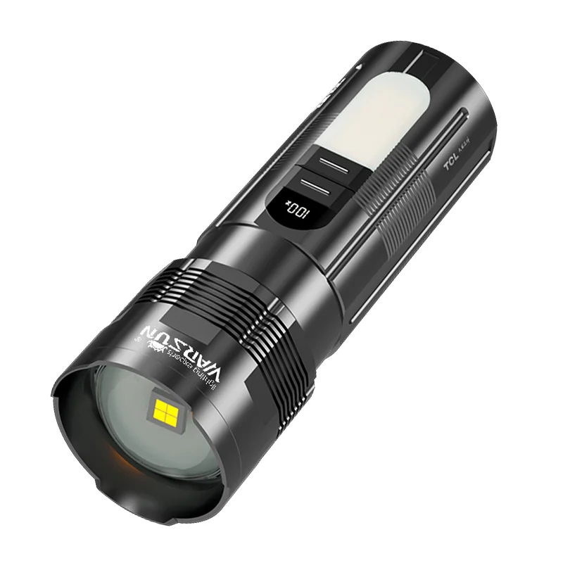 Warsun SP07S Outdoor Diving Waterproof Rechargeable Magnetic Torch Rotary Switch 2000lumen Aluminium Alloy Emergency Flashlight
