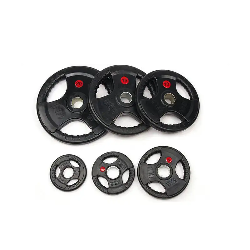 Wholesale gym fitness equipment rubber discs weight plate for Body Building