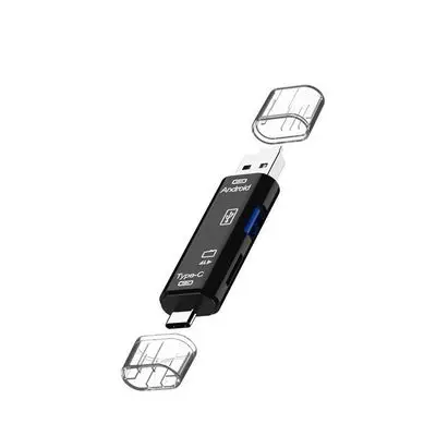  Type-c устройство для чтения карт USB OTG mini SD кард-ридер 3 в 1 USB-C флеш-накопитель TF читать разъем