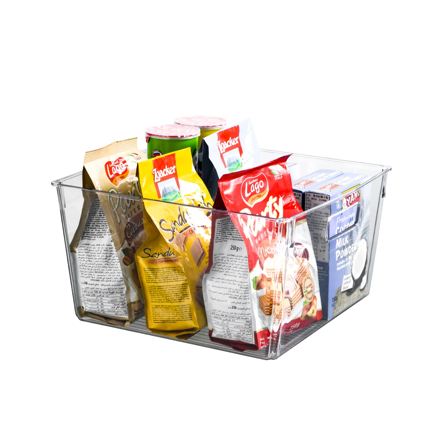 11L Stackable Transparent PET Cabinet Home Accessories Kitchen Vegetable Food Spice Desk Storage Refrigerator Organizer Set