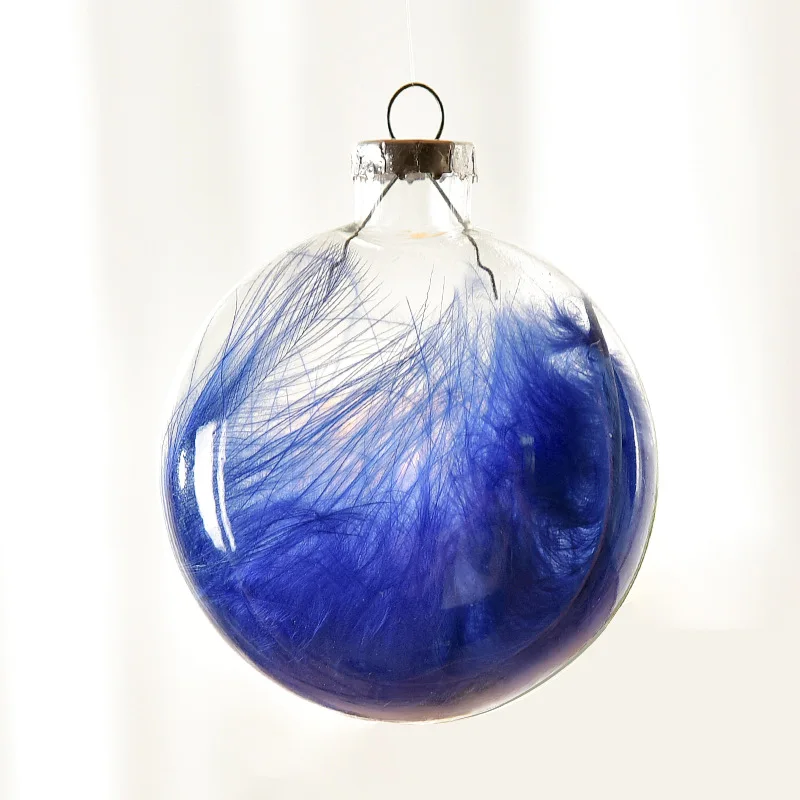 Longstar Highly Transparent Glass Ball Wholesale Private label Ball Shape Customize Clear Christmas Ball Bauble