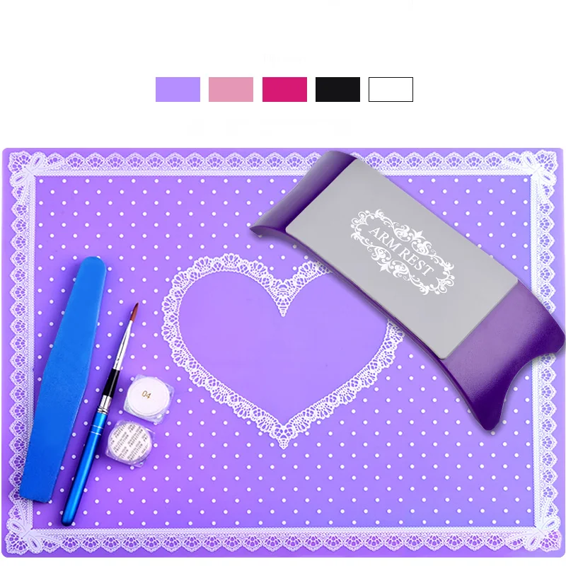 
Hand Pillow Kit for Tattoo Arm Rest and Professional Manicure Use non slip silicone rubber pad 