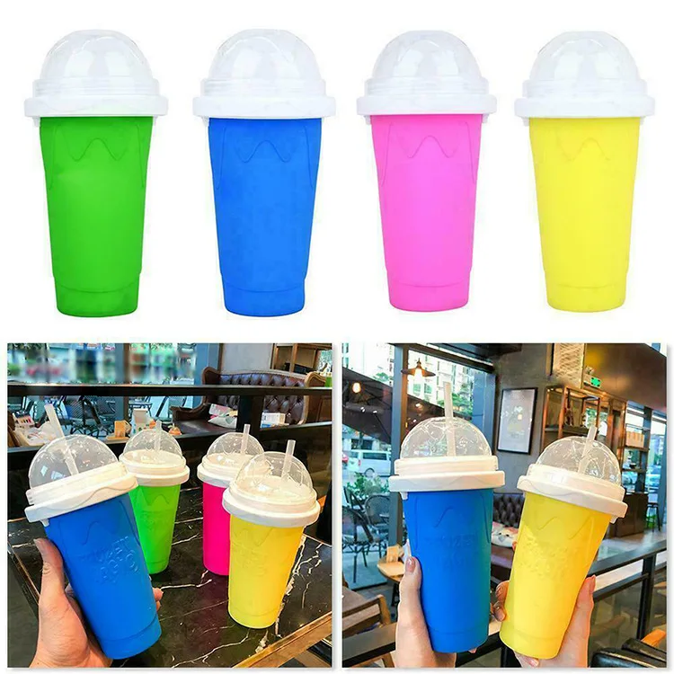 2021Quick-frozen Smoothies cup Homemade Slush and Shake Maker Household Fast Cooling Cup Ice Cream Maker Magic Slushy Maker