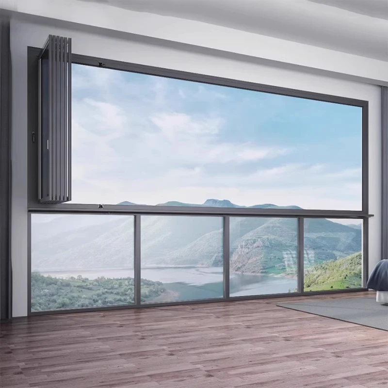 UNIFIVE Aluminum Windows and Doors Golden Supplier French Style Luxury Double Panel Aluminium Frame Sliding Glass Window