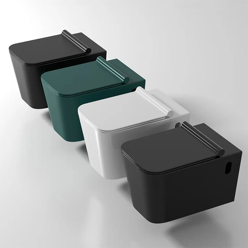 YIDA Wall Mounted Toilet,  Factory Supplier Matt White/Green/Black Rimless Toilet