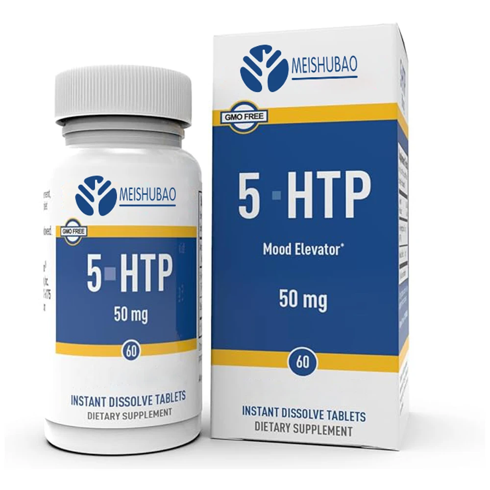Индивидуальная поддержка сбалансированного настроения 50mg5-HTP натуральные добавки 5-гидрокситрипиофан таблетки мгновенной дислюбви 5-HTP