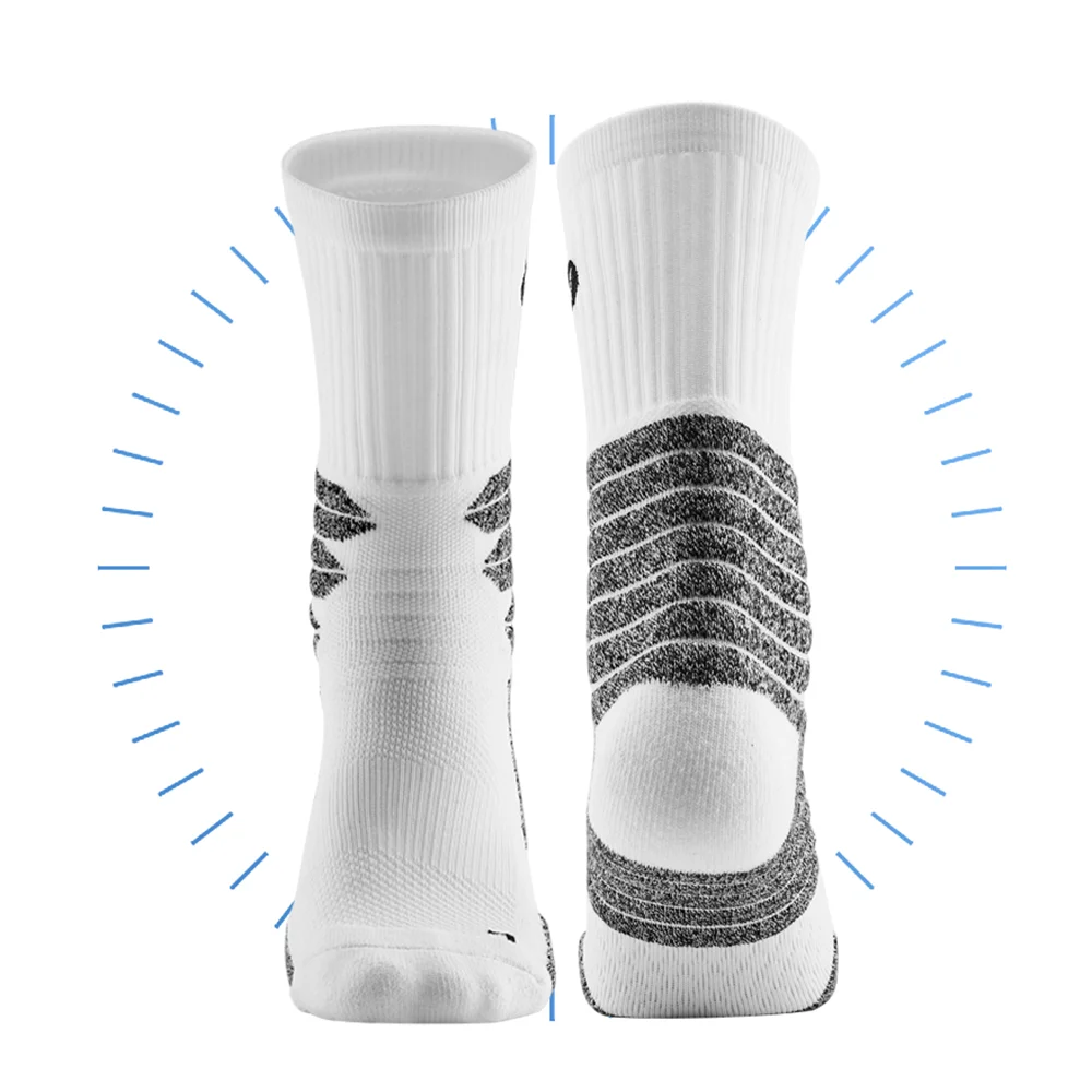 Thicken Running Socks for Men Tennis Hiking Cycling Socks Compression Women Riding Breathable Sport Stocking