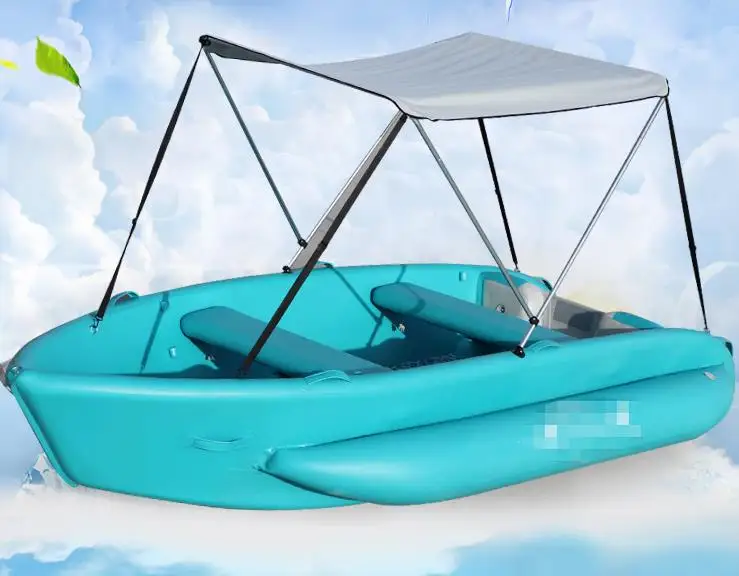 Надувные лодки из ПВХ дешевые рыболовные Каяка лодка каноэ прямая строчка резиновая с тентом от солнца