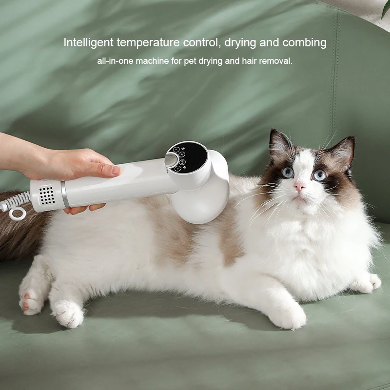 Hot Selling 2 in 1 intelligent Low Noise Adjustable Temperature Electrical Pet Hair Dryers Grooming