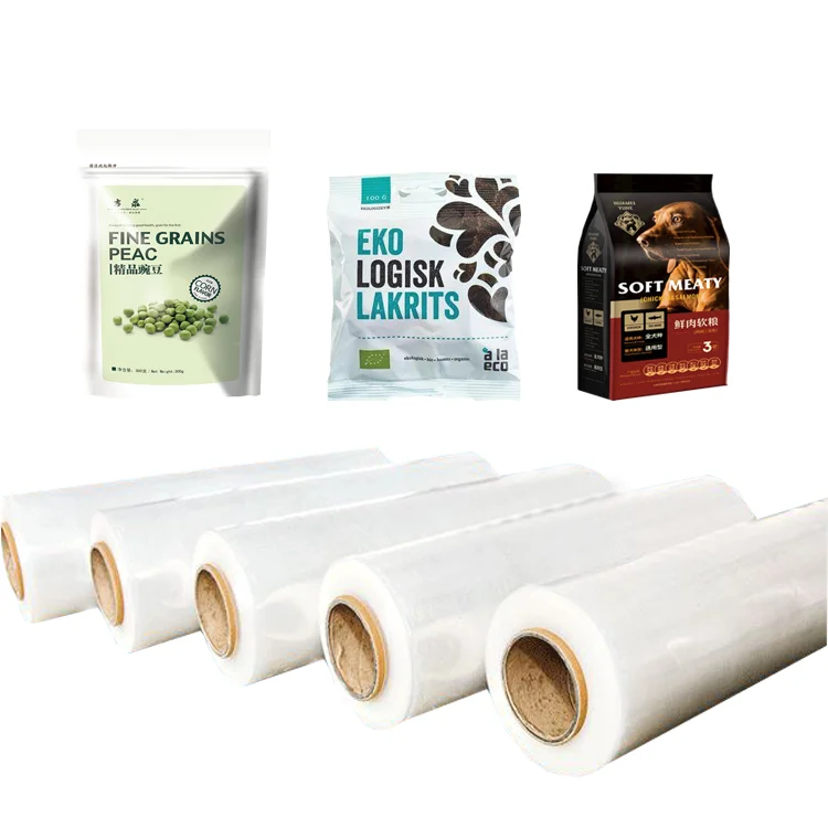 Custom printed plastic seal vacuum bag food rollstock packaging film for sausage