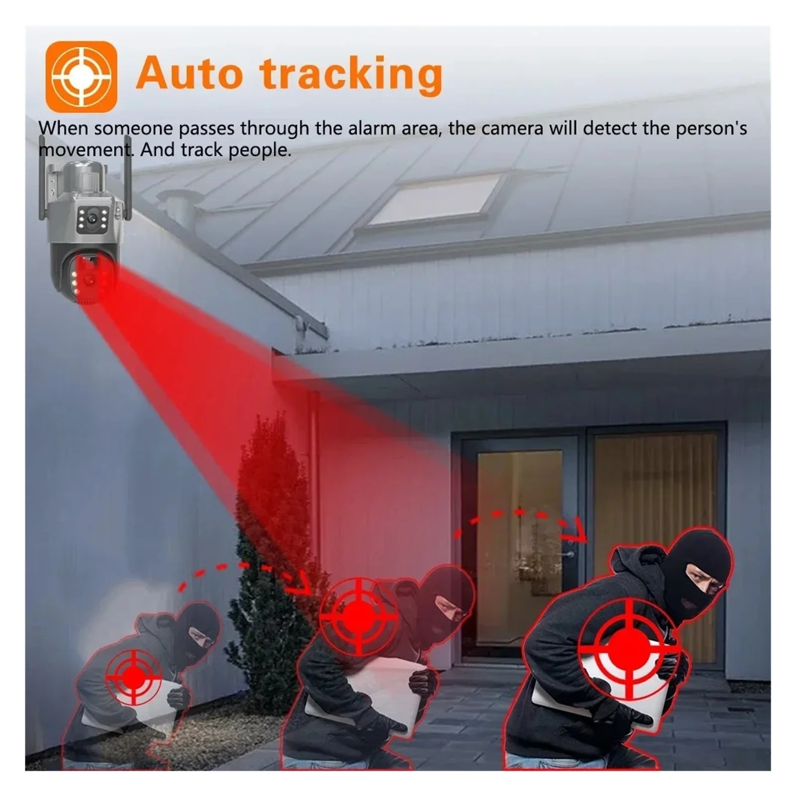 Senhuo 8 million zoom AI tracking WIFI solar Camera Dual lens battery Wireless IP Outdoor Security PTZ