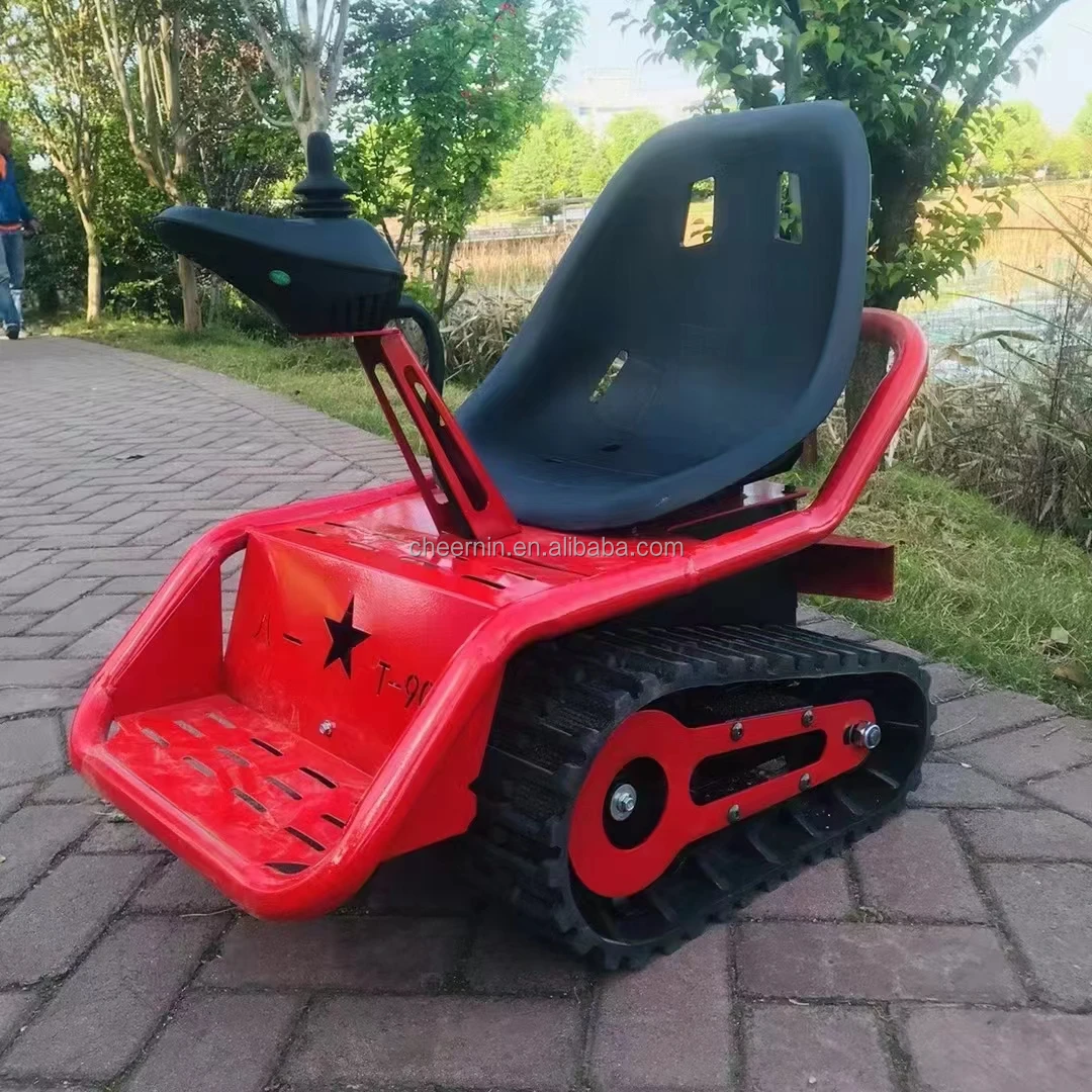 Factory hot sale outdoor indoor electric mini tracked tank off road go kart for kids