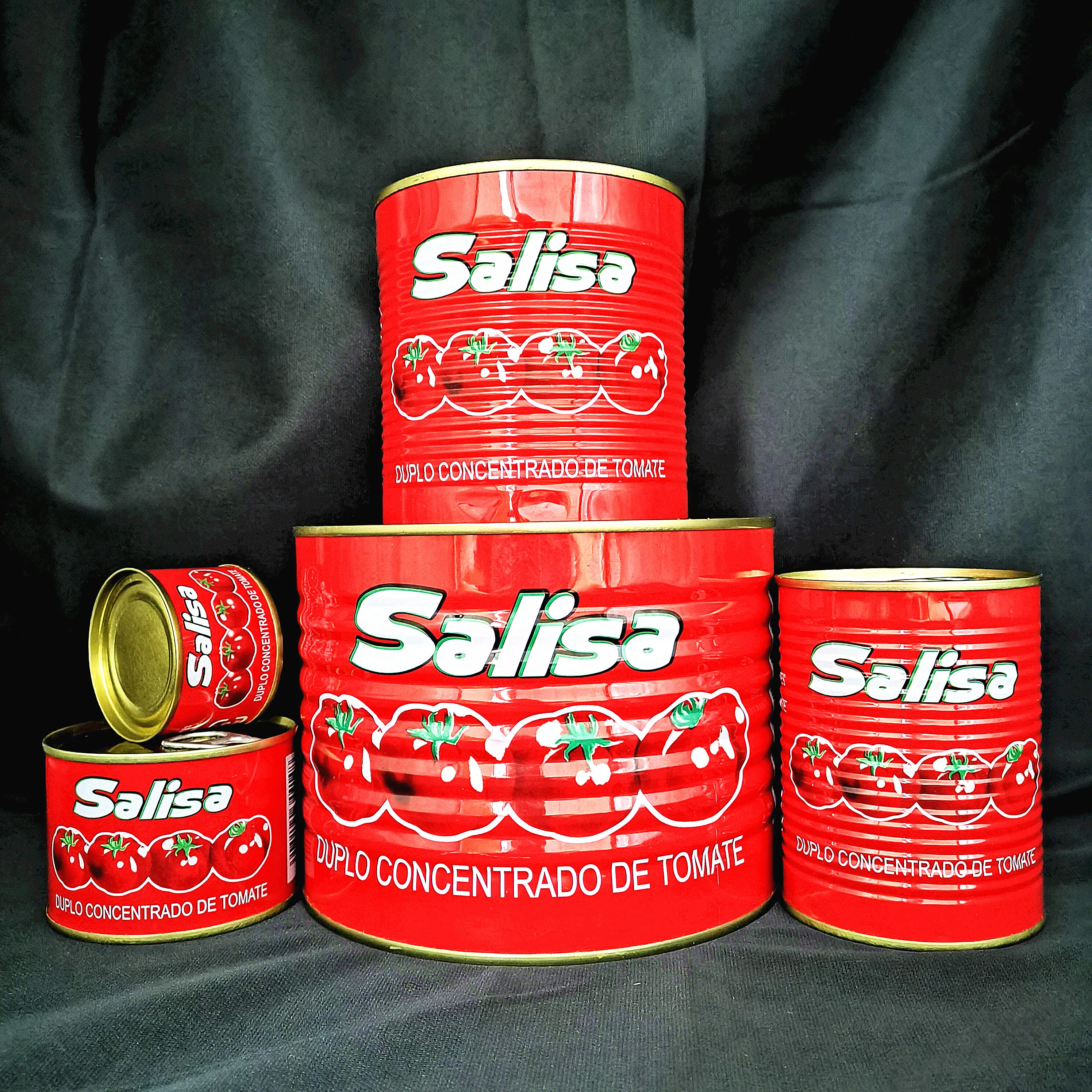 China Tomato Food Canned Food 18-20% 28-30% Brix Halal Tomato Paste In 70g 2200g Tin Easy Open For Halal African Muslim