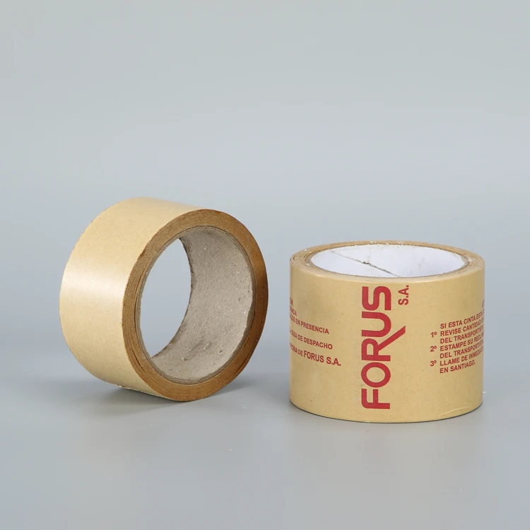 Water Activated Self Adhesive Reinforced White Kraft Recycled Paper Tape