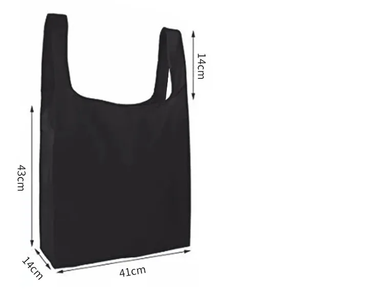 Customized Logo polyester foldable reusable tote shopping bag with printing logo