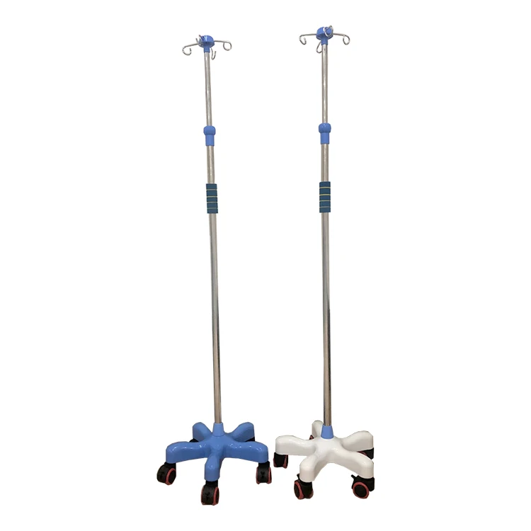 Hospital use portable iv pole drip stand portable home drip/IV stand patient infusion for good price