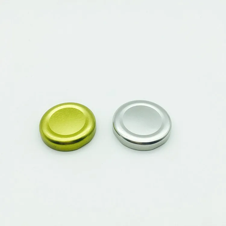 Gold / Silver Color Metal Twist off 38mm Lid Bottle Cap for Glass Milk