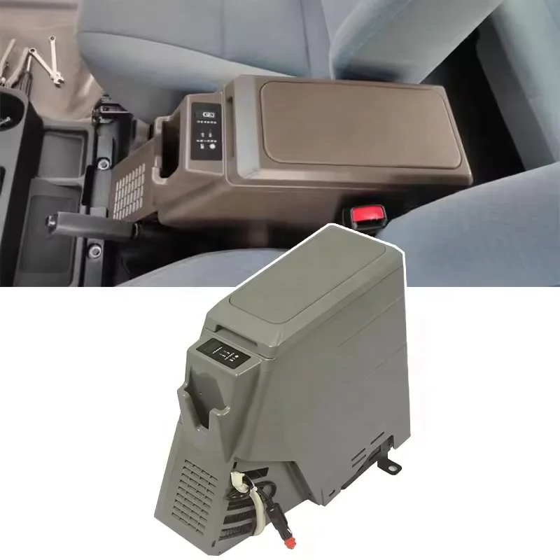 YBJ автомобильный подлокотник модифицированный мини-холодильник для Land Cruiser LC70 FJ76 FJ79 LC79 охлаждающий портативный косметический холодильник 12 В 2021