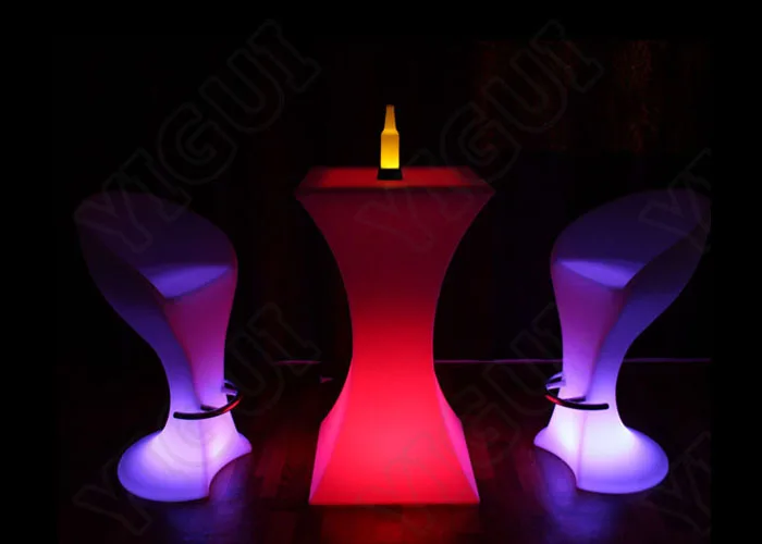 High Bar Table Party Illuminated Led Cocktail Table For Events