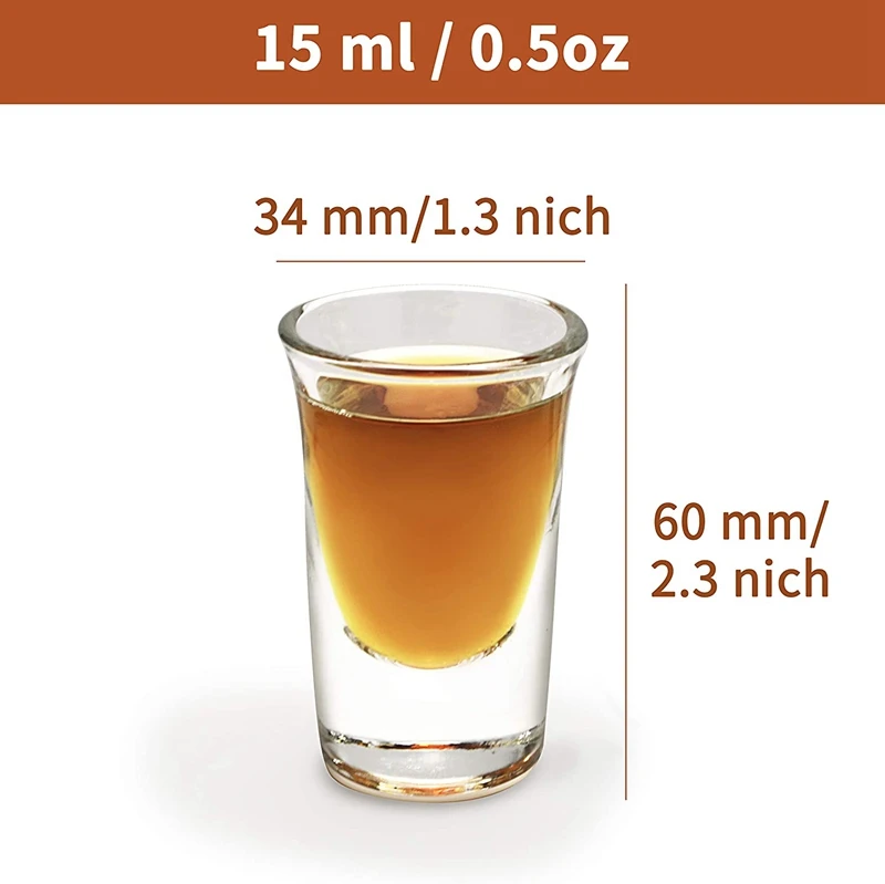 Горячая распродажа 24 шт. 0 5 oz/15ml Мини-очки с деревянным