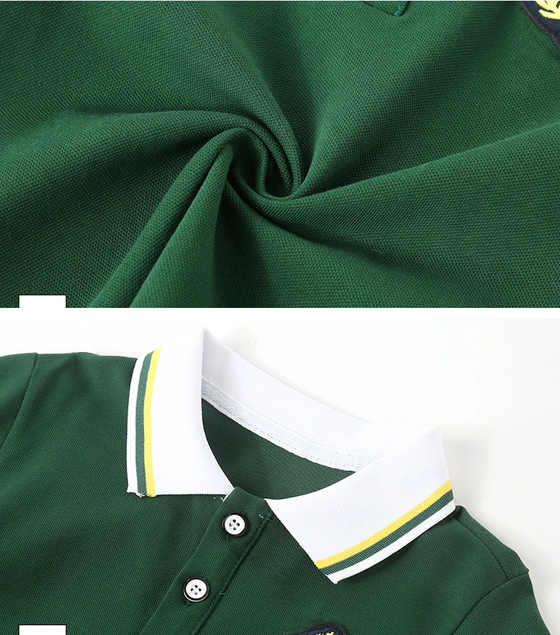 2025 Custom Design Fabric Colour Kindergarten Primary Children Polo Shirt Skirt Boys and Girls Summer School Uniform Dress