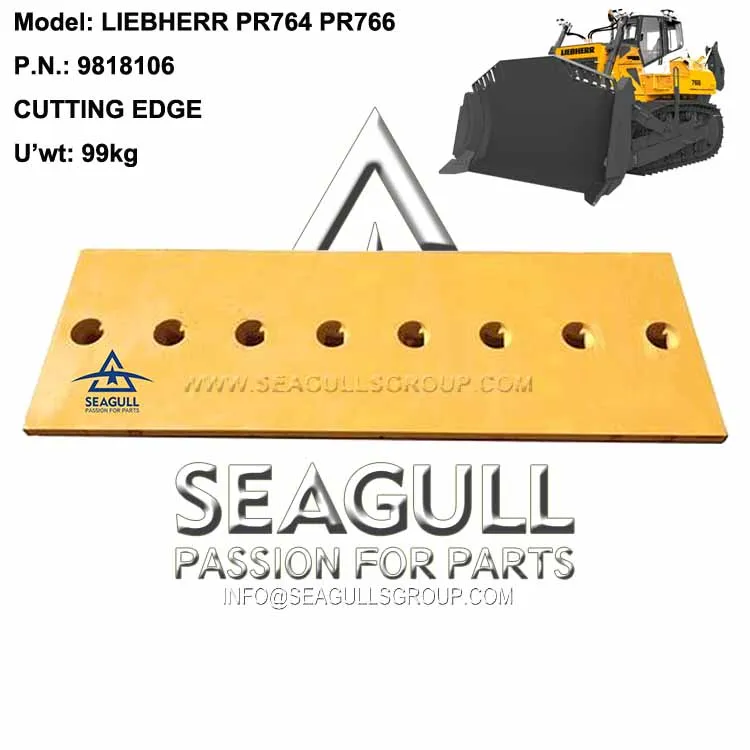 liebherr pr734 bulldozer blade cutting edge 9092313