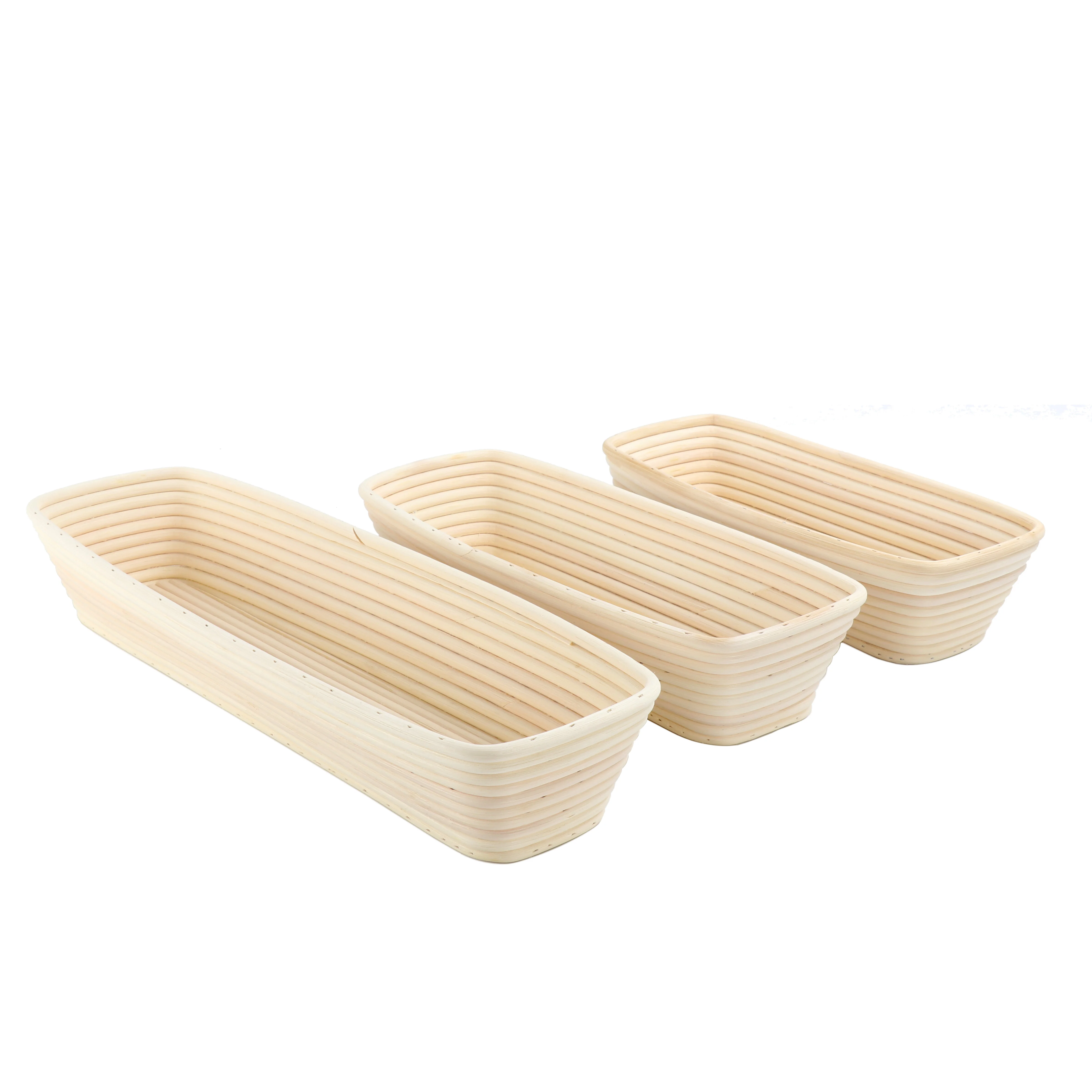 Factory Wholesale Rectangle Bread Proofing Basket Sourdough Bannetons Bread Baking Molds Bakery Tools
