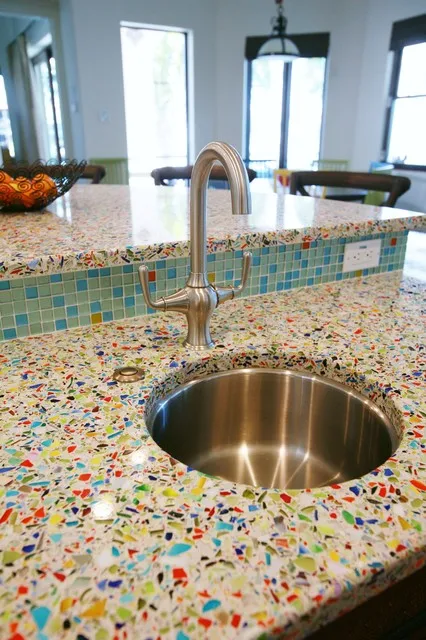 BOTON STONE Ruby Grain Terrazzo Stone Kitchen Countertop Ceramic Tiles Terrazzo Tiles Stone