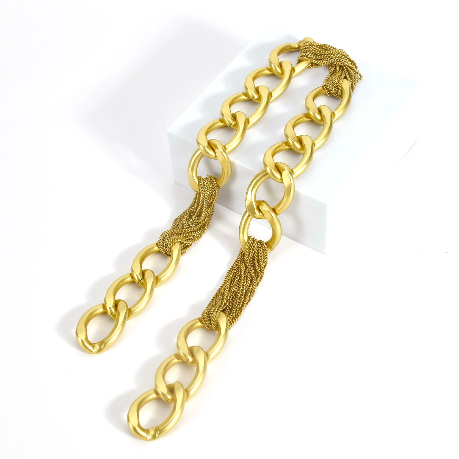 New aluminum alloy chain Luggage accessories Shoulder strap chain Metal women dresses woman belt