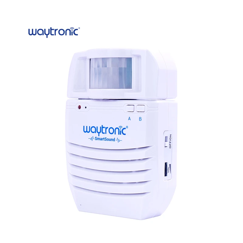 Indoor Wireless Infrared Security Motion Detector Siren 110dB Voice Warning Pir Motion Sensor Alarm with TF Card Change Sound