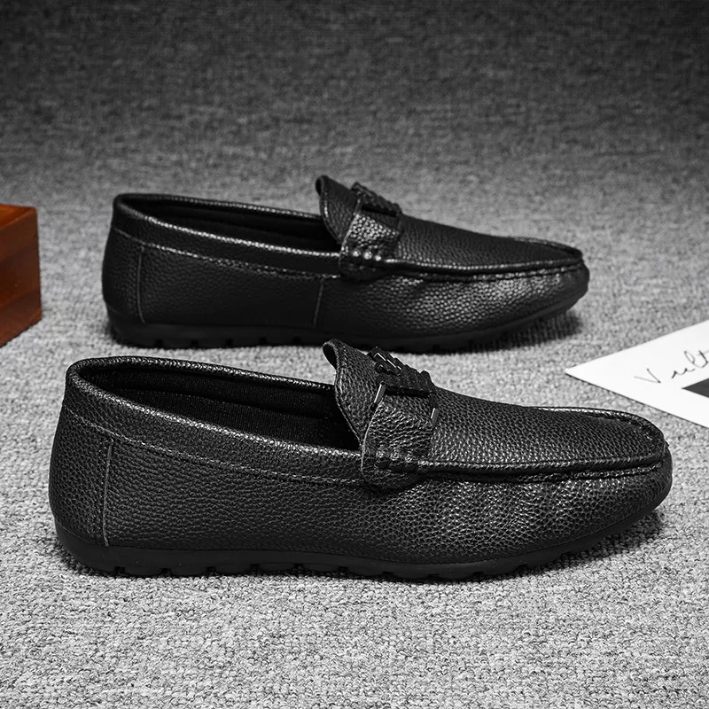 High quality trend men slip on driving loafers shoes men Moccasins slip on leather shoes