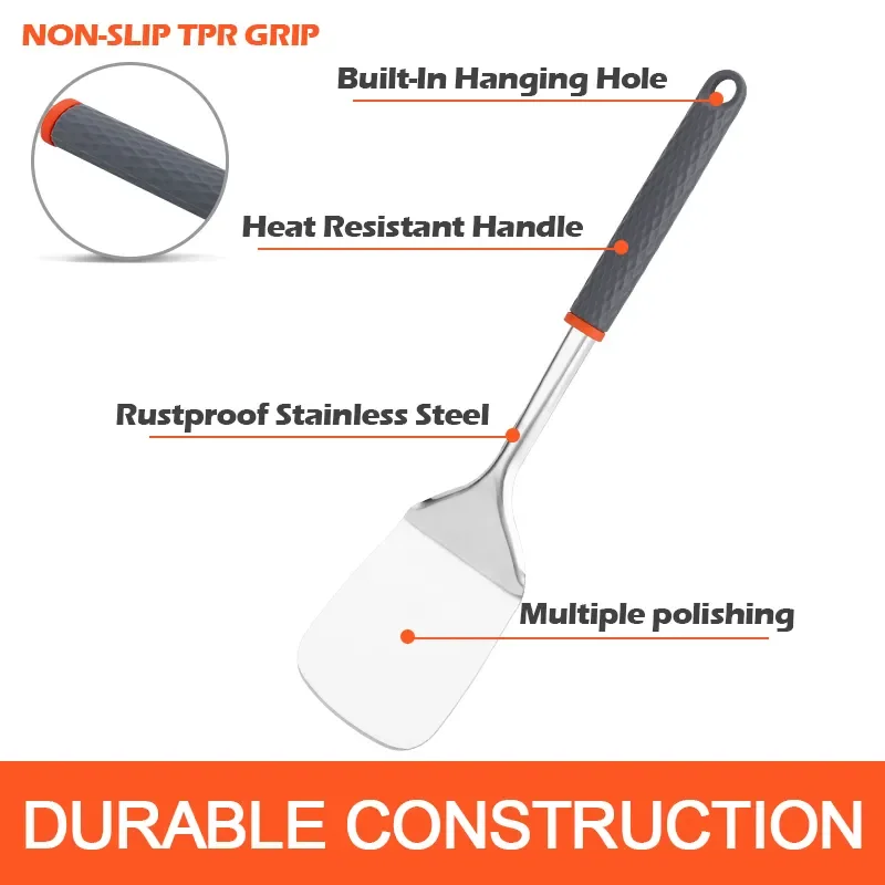 Hot Sale Household Kitchenware Stainless Steel Kitchen Gadgets Kitchen Utensils Accessories Silicon Cooking Tools Set